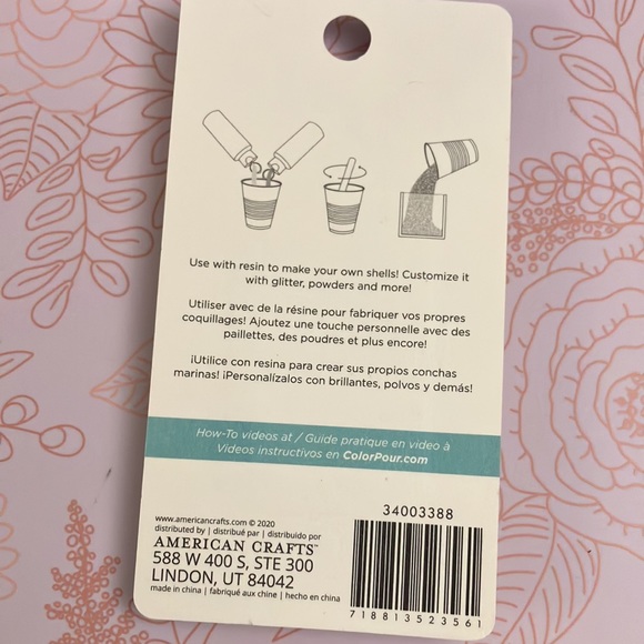 American Crafts - Color Pour Resin Collection - Shell Mold - Picture 2 of 3